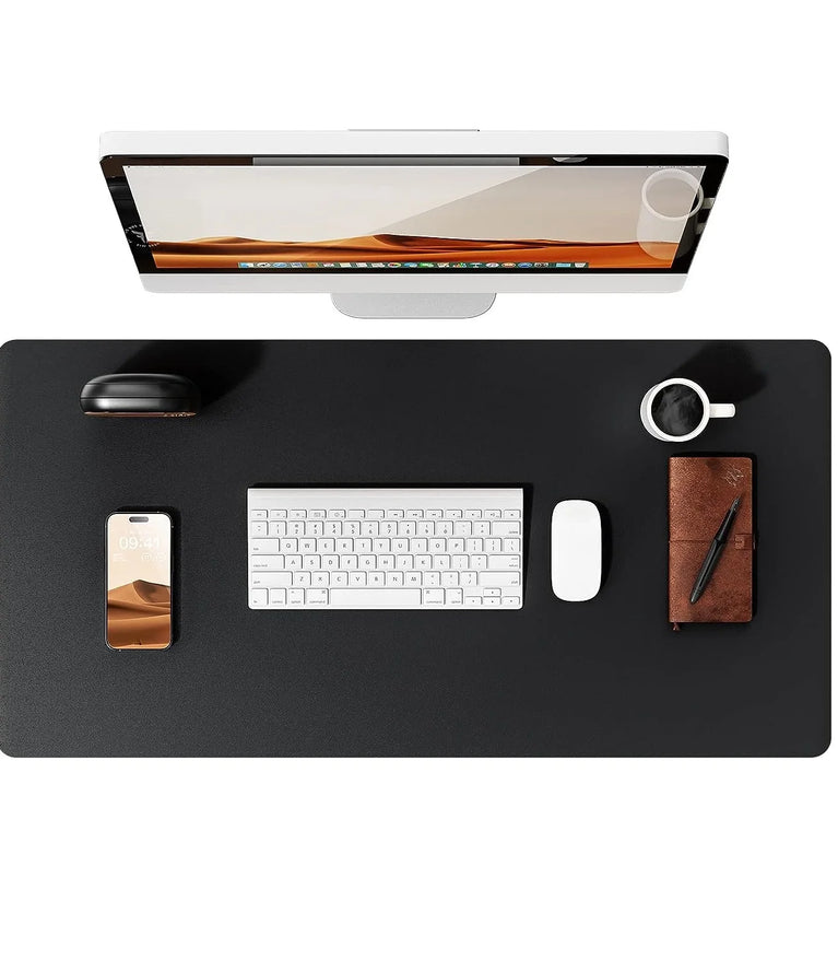 Professional Leather Desk Pad | Large Non-Slip Mouse Pad & Desk Protector