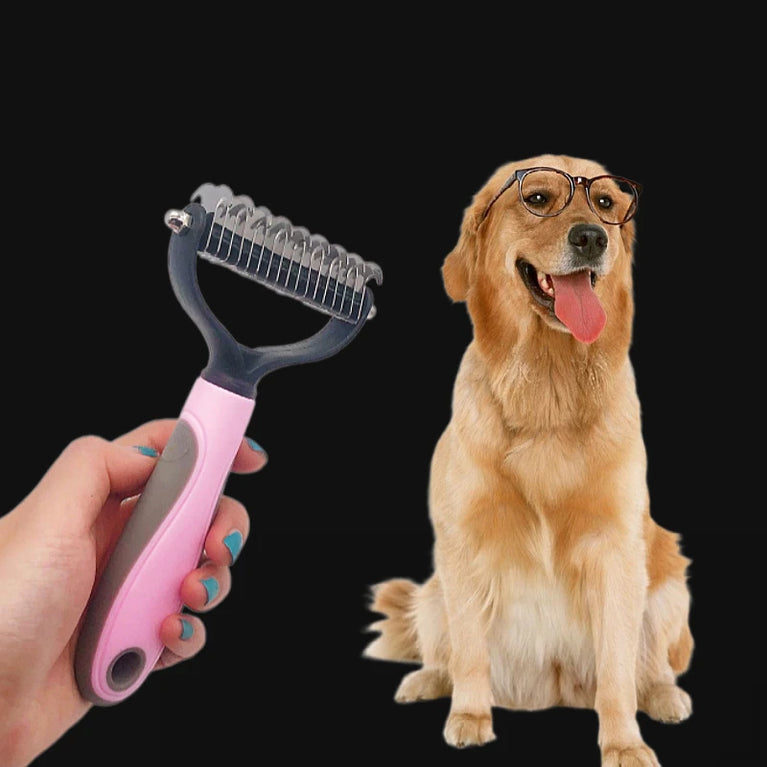 Professional Pet Cat Hair Removal Comb Brush Shedding Trimmer Tool