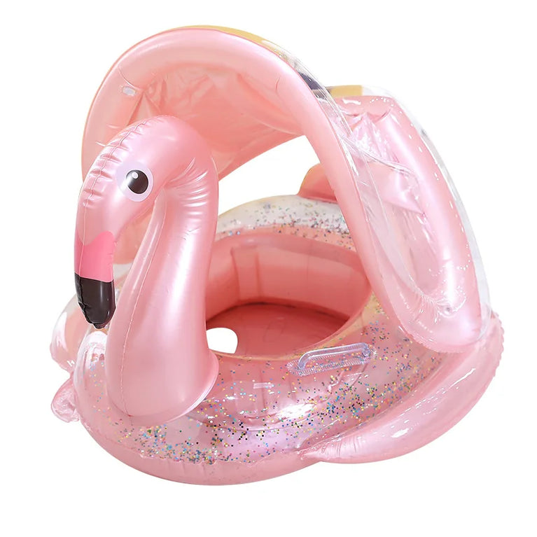 Baby Float with Sunshade | Flamingo & Unicorn Pool Swimming Ring
