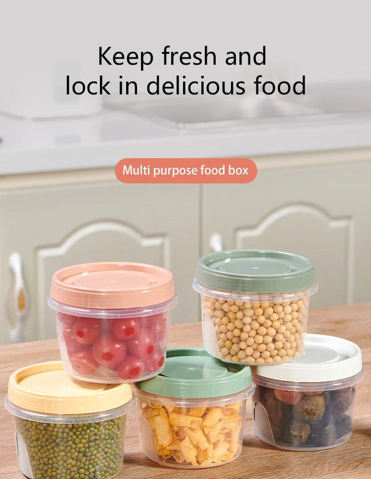 8 Pcs 500ml Food Storage Containers for Refrigerator Organization