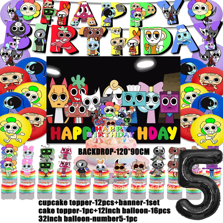 Dandy’s World Theme Party Collection | Comprehensive Event Decor & Tableware