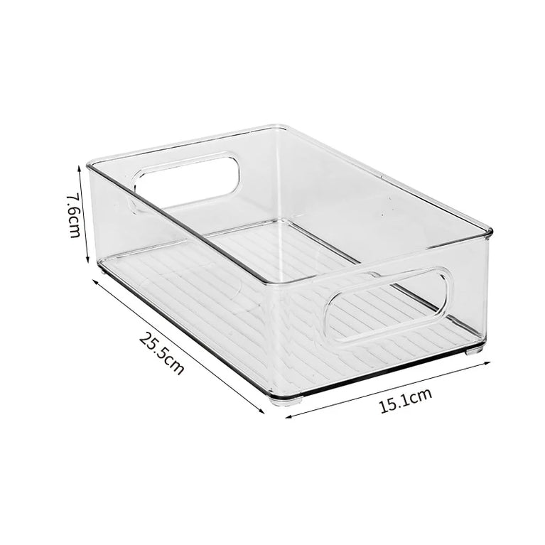 Transparent Refrigerator Storage Box Fridge Organizer Clear Plastic Container for Kitchen Storage