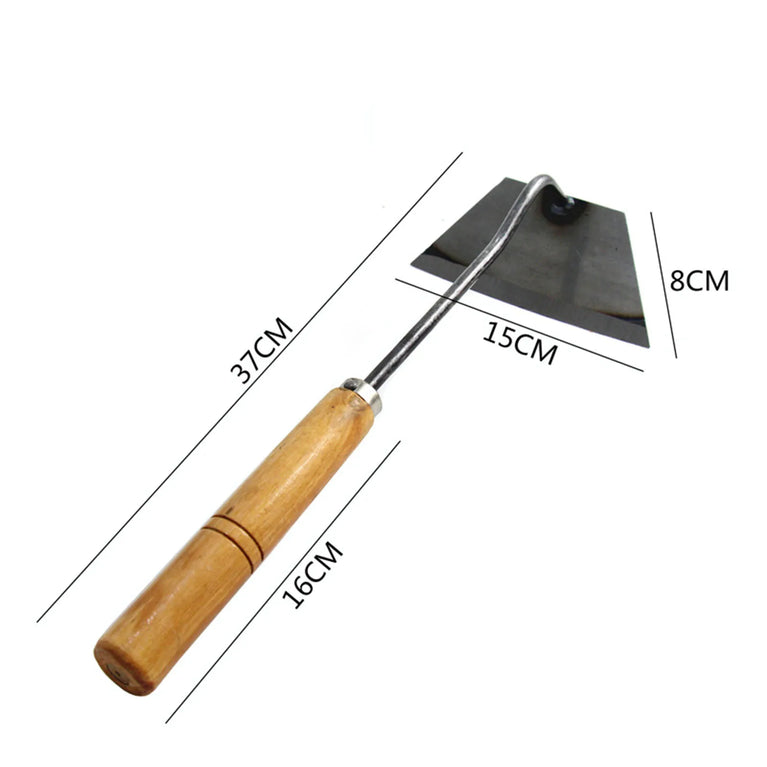 Dual-Purpose Hardened Weeding Hoe | Carbon Steel Gardening Hook