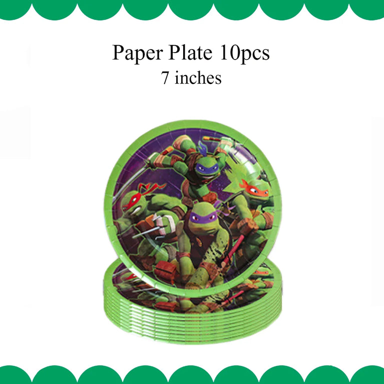Decoration Birthday Turtlei Disposable Tableware Set Party