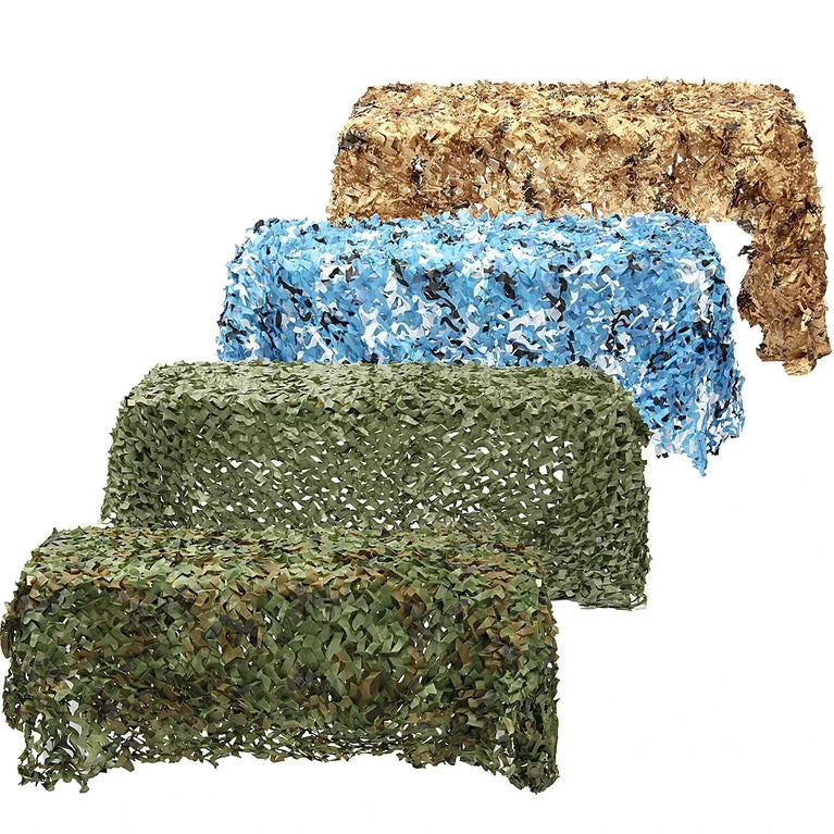 Double-Layer Camouflage Netting | Tactical Outdoor Sunshade & Privacy Cover