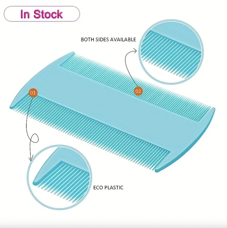 6PCS Flea Metal Lice Cat Dog Deshedding Grooming Comb Kit Tool Set