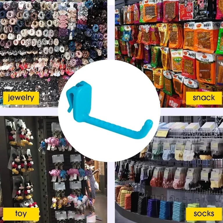 Supermarket Mesh Panel Hooks Multi-Purpose Display Racking Storage Hook