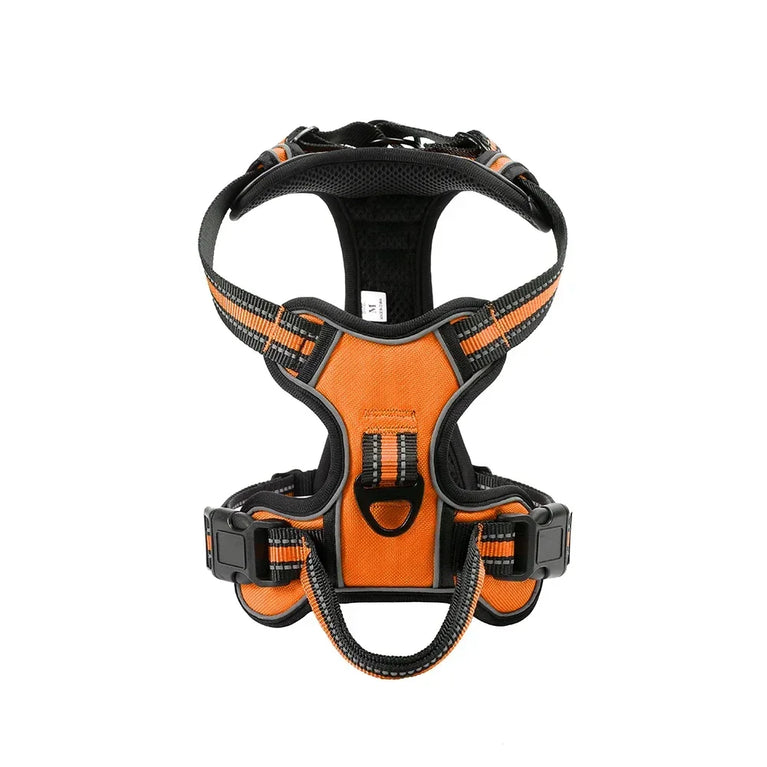 Adjustable Nylon Dog Harness No Pull Reflective Breathable Pet Vest