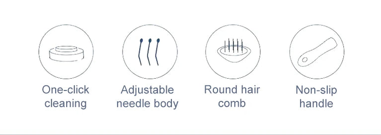 Stainless Steel Pet Grooming Brush | Pro Hair Remover & Comb