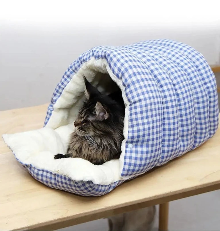 Foldable Winter Pet Sleep Bed Bag Cat Heating Pad Cooling Cat Bed