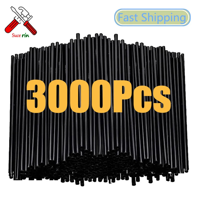 50-3000PCS Drinking Straws for Milk Tea Party Wedding Beverage Use