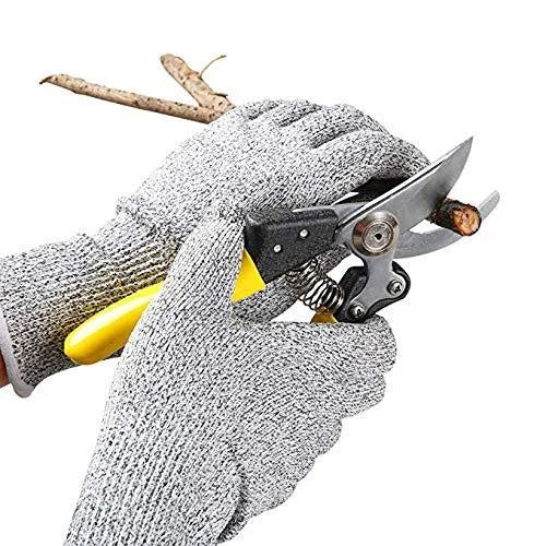 Level 5 Anti Cut Gardening Gloves Heavy Duty Safety Work Gloves