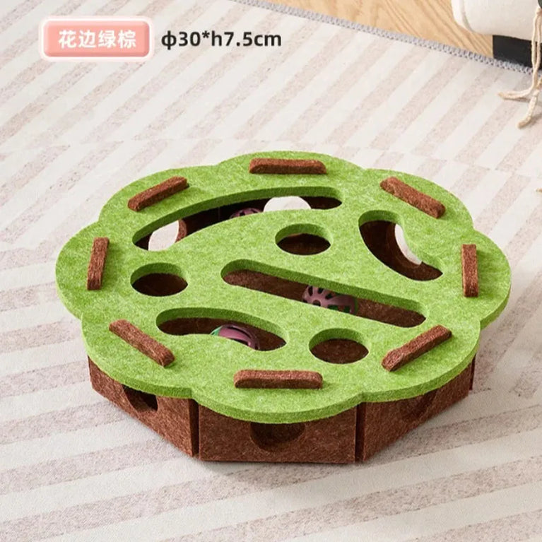 Multi-Functional Sisal Scratching Post & Ball Toy