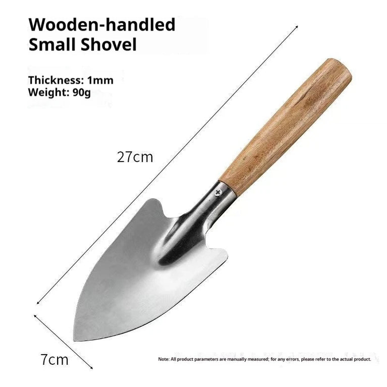 Stainless Steel Garden Shovel Hand Tool Digging Spade Flower Planting Tool