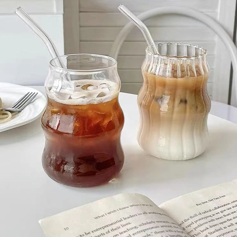 Glass Straws Eco Friendly Reusable Drinking Straw Set with Brushes Bar Accessories