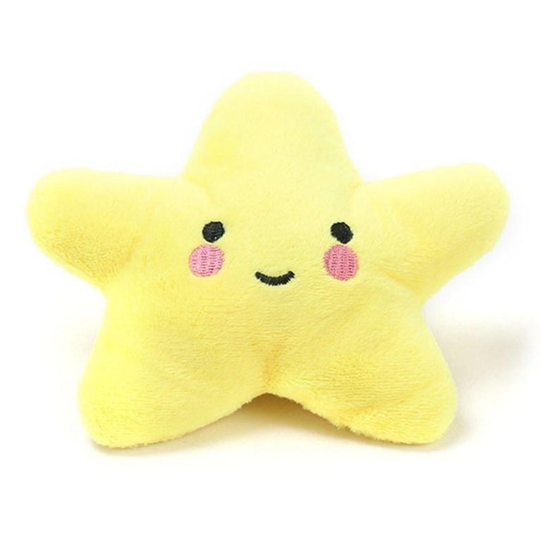 Plush Pentagram Squeaky Dog Toy Interactive Chew Toy Fun