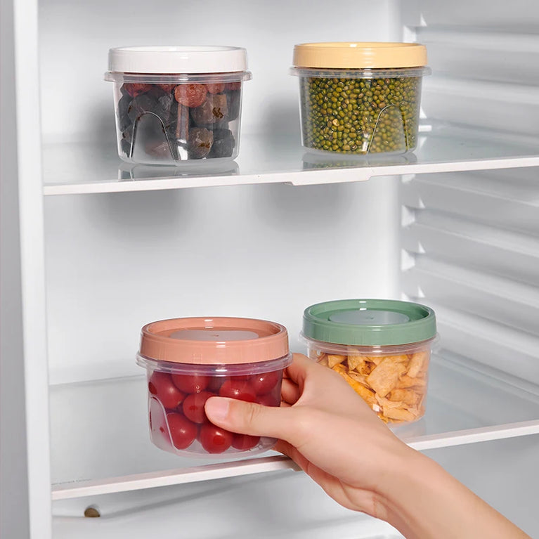 8 Pcs 500ml Food Storage Containers for Refrigerator Organization