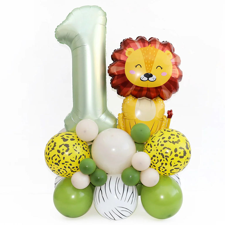 Wild One Animals Jungle Safari Birthday Disposable Tableware Set