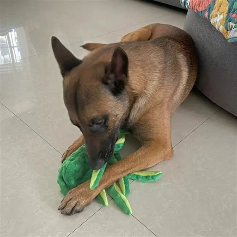 Octopus Plush Puppy Dog Chew Toy Squeaky Crinkle Training Toy Fun
