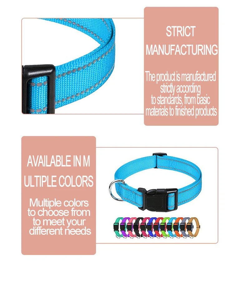 Choker Small Dog Collar Puppy Neck Collars Dogs GXQ07 Adjustable Nylon