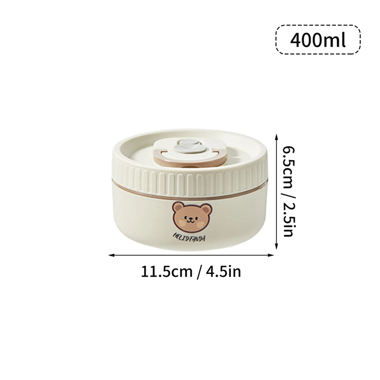 304 Stainless Steel Thermal Bento Lunch Box Leakproof Insulated Food Container