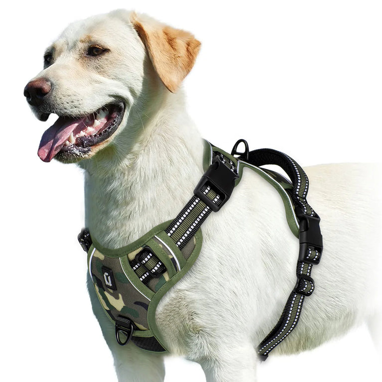 No Pull Adjustable Soft Padded Dog Harness Vest With Control Handle