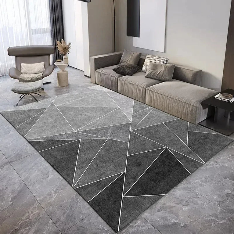 Geometric Non-Slip Washable Area Rugs for Living Room and Home