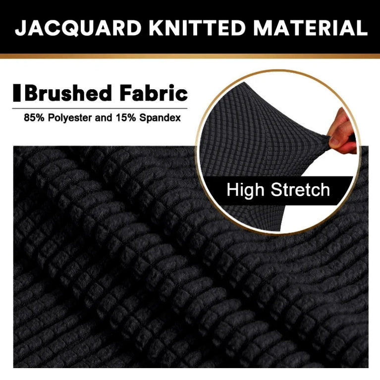 Thick Jacquard Gaming Chair Cover | Stretchy Polyester Office & Racing Chair Slipcover