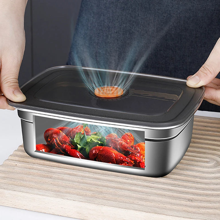 304 Stainless Steel Leakproof Lunch Box Bento Container Storage Box