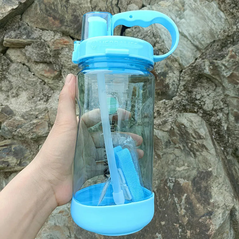 1000ML Straw Sports Waterbottle Tritan Gym Hiking Fitness Bottle