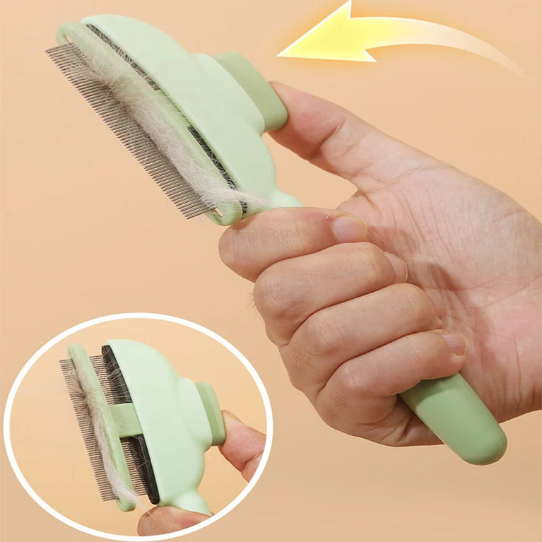 Stainless Steel Cat Grooming Comb Long Hair Undercoat Brush Tool