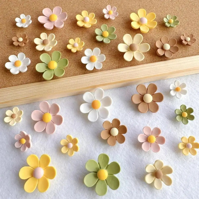 Floral Push Pins Set | Decorative Flower Thumbtacks for Bulletin Boards