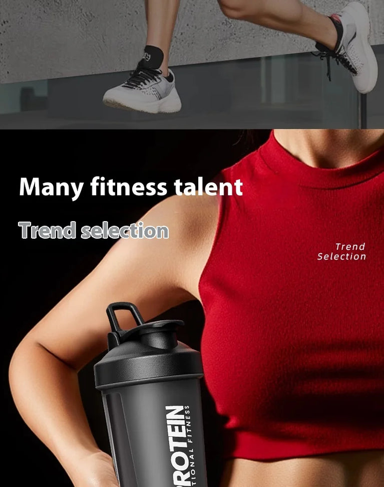 Protein Shaker Fitness Sports Waterbottle Mixing Cup for Gym Use
