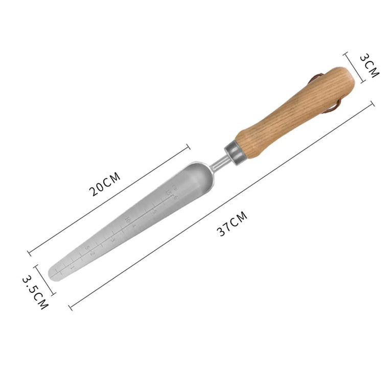 Stainless Steel Garden Shovel with Scale for Digging Planting