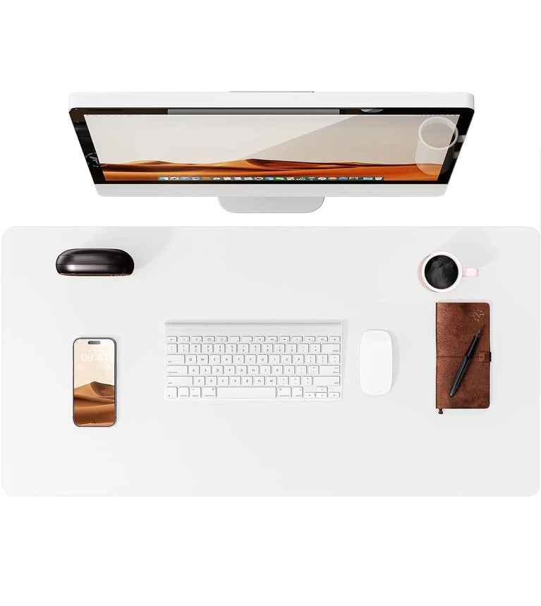 Professional Leather Desk Pad | Large Non-Slip Mouse Pad & Desk Protector