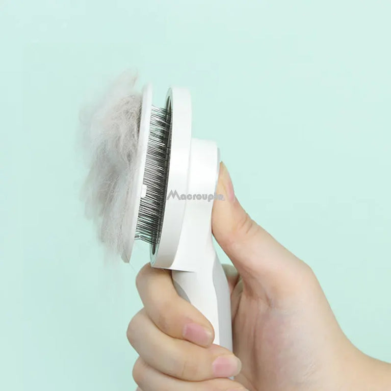 Self-Cleaning Slicker Brush | Pet Massage & Deshedding Tool