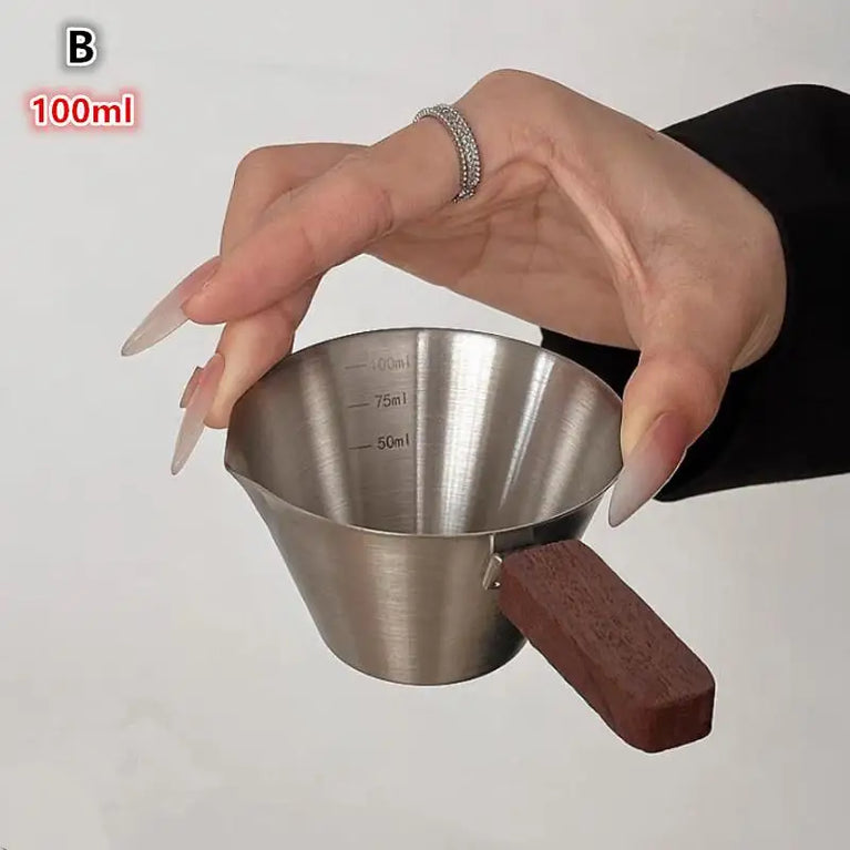 Stainless Steel Coffee Extraction Cup | Professional Espresso Measuring & Ounce Cup