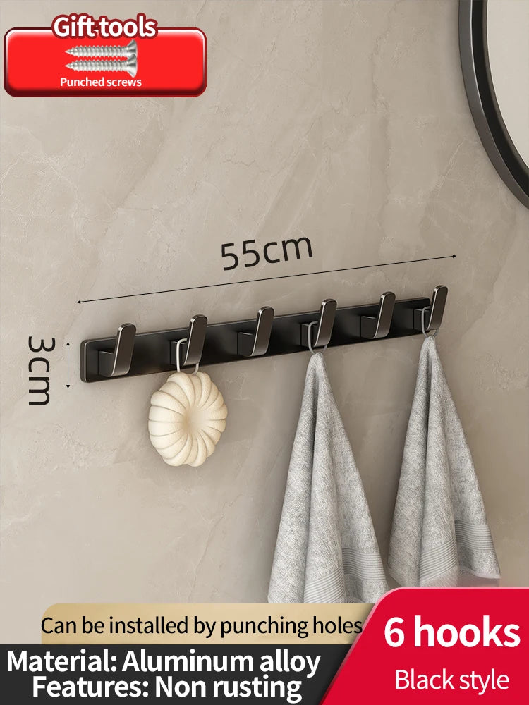 Adhesive Hooks Strong Hook Wall hanger Sticker Hanging Coat Rack Clothes Hanger Shower Robe Hook Kitchen Bathroom Towel Hooks