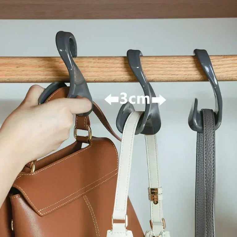 1-10pcs Bag Hanger Hook Handbag Hat Scarf Storage Rack Hangers Wardrobe Backpack Hook Handbag Holder Storage Rack Organization