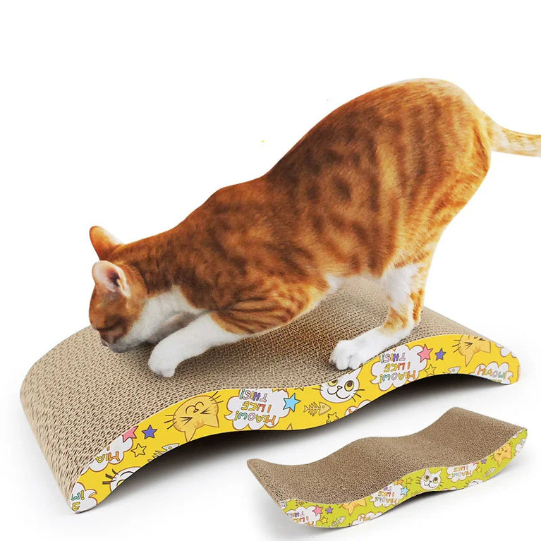 Cat Toys Cat Scraper Sharpening Claw Corrugated Cardboard Scratch Board Sofa Protector
