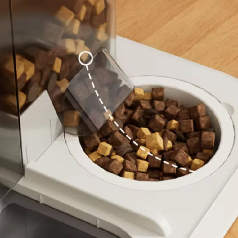 Automatic Cat Feeder with WaterFountain Food Storage PetBowl Dispenser