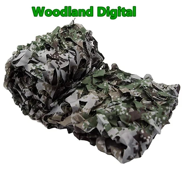 Double-Layer Camouflage Netting | Tactical Outdoor Sunshade & Privacy Cover