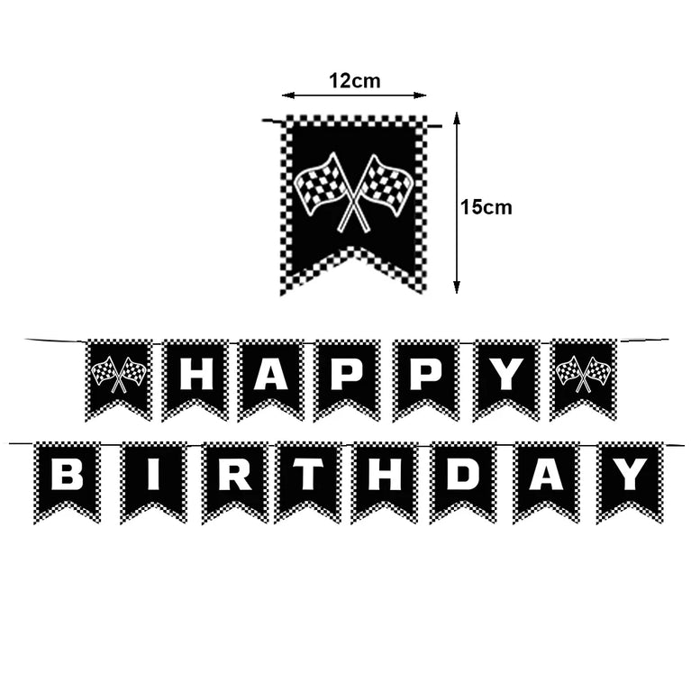 Racing Car Birthday Party Tableware Set Plates Napkins Kids Theme