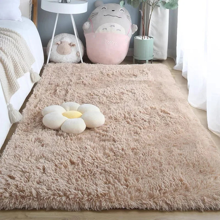 Fluffy Non-Slip Washable Area Rugs for Living Room and Bedroom
