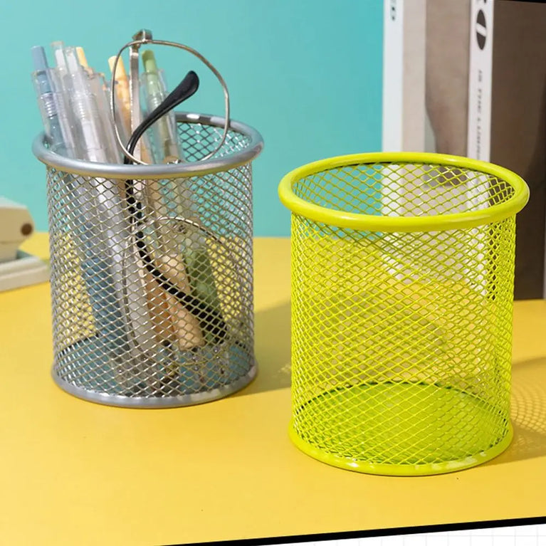 Multifunction Mesh Pen Pot Desk Tidy Stationery Organiser
