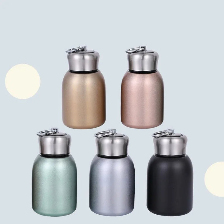 Mini Portable 300ml Thermos Flask Vacuum Insulated Travel Mug for Kids