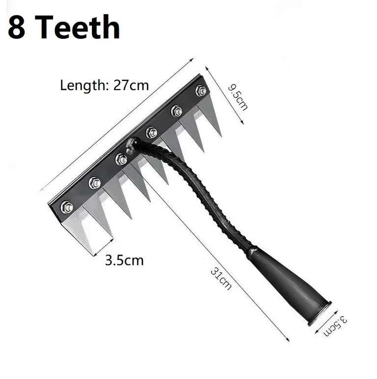 Heavy Duty Garden Weeding Rake Shovel Tool for Soil and Digging