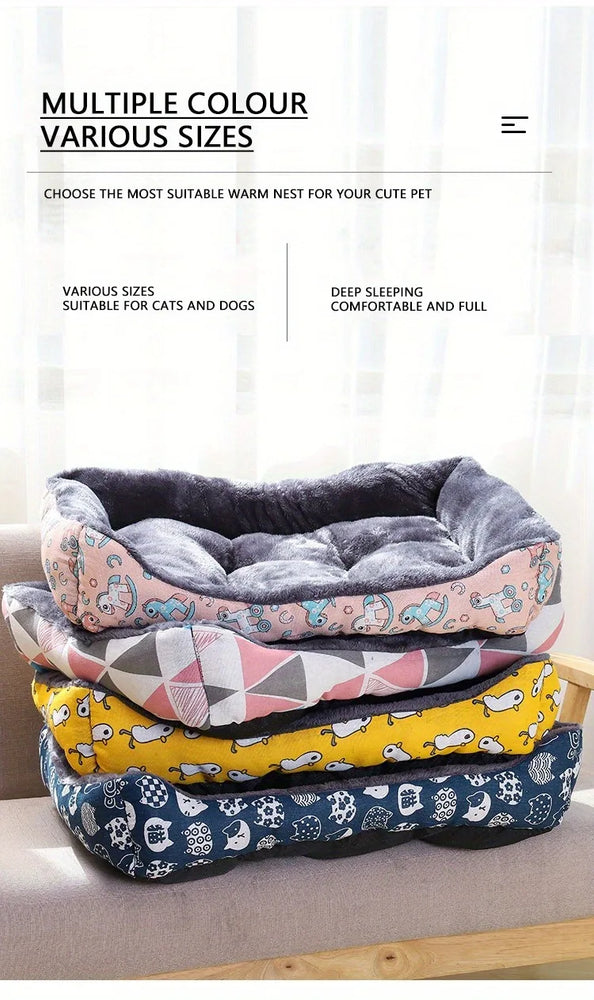 Winter Pet Dog Bed Sofa Mat Comfortable Cushion Sleeping Bed