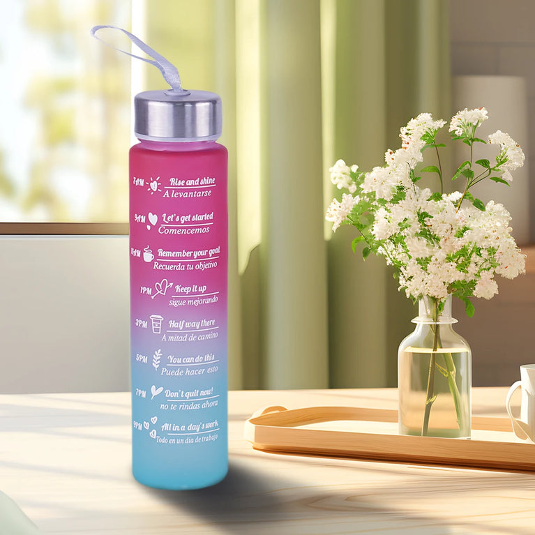300ML Leak Proof BPA Free Fitness Sports Water Bottle Portable