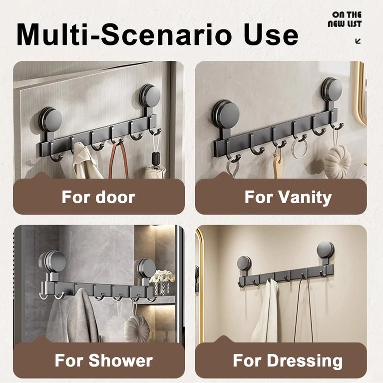 Suction Cup Bathroom Hooks Towel Hanger Nail Wall Rack Hooks Coat Clothes Holder for Bathroom Kitchen Accessories
